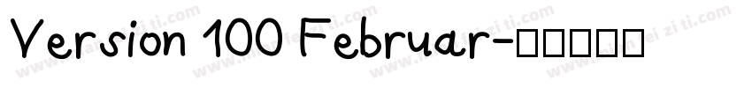 Version 100 Februar字体转换
